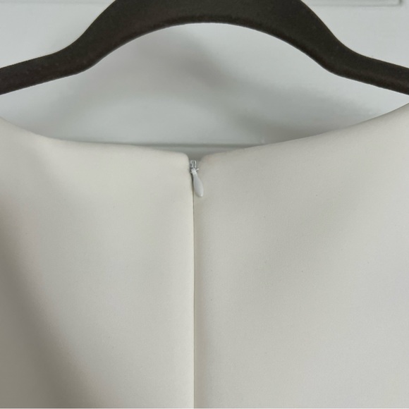Calvin Klein Embellished Scuba Sheath Dress Cream Size 10 - Picture 4 of 8